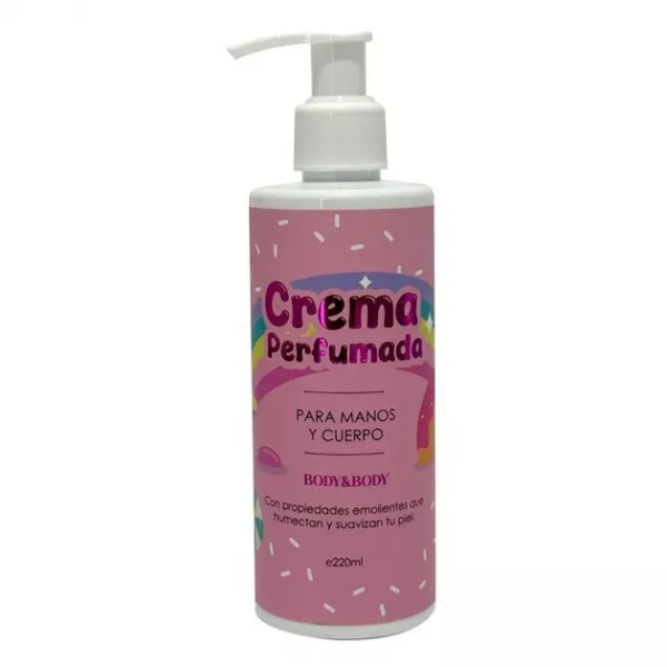 Crema Perfumada Body & Body Etiqueta de Arcoiris  (220 ml) - Escoge la Fragancia