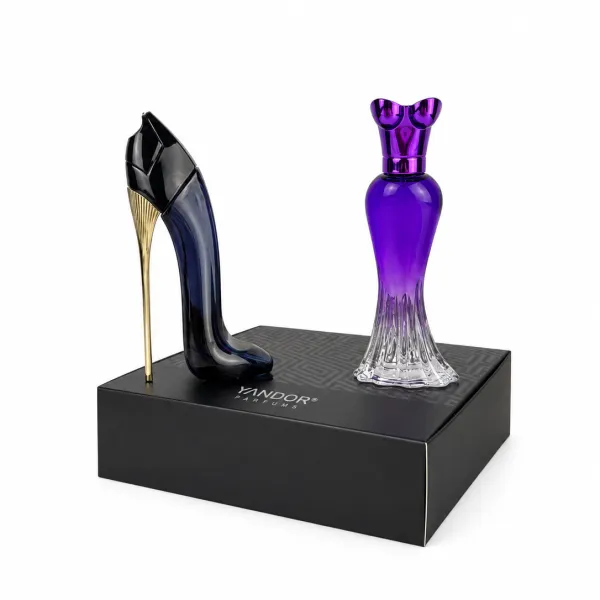 Estuche Mini Tacón y Vestido Morado (30 ml c/u) Yandor